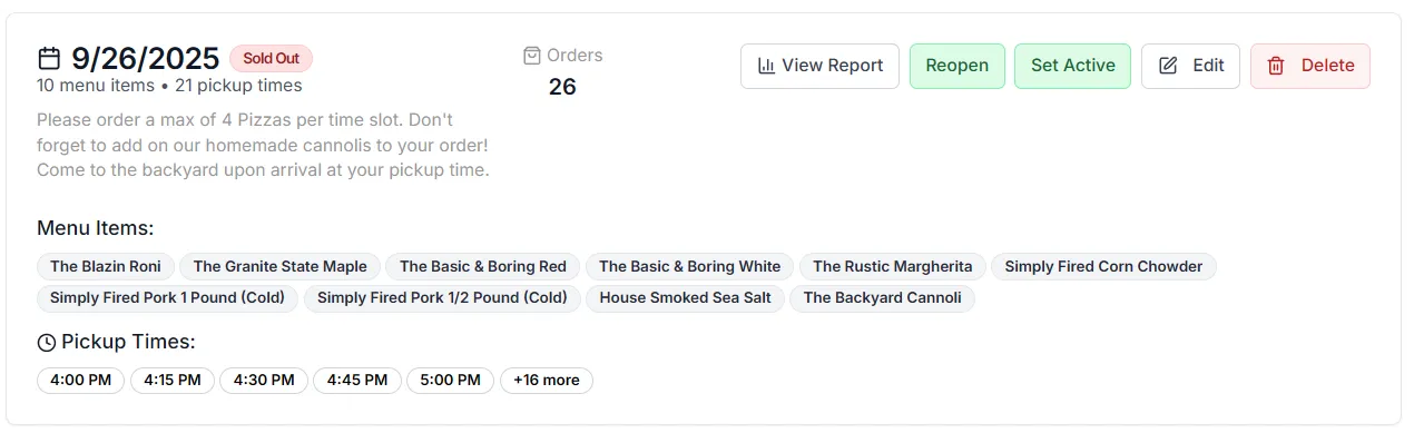 Revenue dashboard